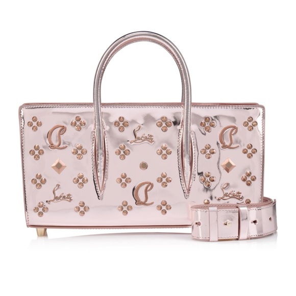 Christian Louboutin Handbags - Christian Louboutin Paloma loubinthesky stud, metallic leather, baguette bag
